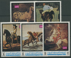 Jemen (Königreich) 1970 Pferdegemälde 1007/11 A Postfrisch - Yemen