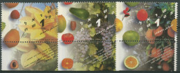 Israel 1996 Früchte 1394/96 Mit Tab Postfrisch - Ungebraucht (mit Tabs)
