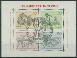 Berlin 1969 125 Jahre Berliner Zoo Block 2 Ersttagssonderstempel ESST (C16734) - Blocks & Sheetlets