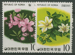 Korea (Süd) 1975 Pflanzen Blüten Rhododendron, Clematis 977/78 Postfrisch - Corée Du Sud