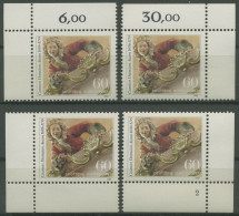 Bund 1989 250. Todestag Cosmas Damian Asam 1420 Alle 4 Ecken Postfrisch (E668) - Nuevos