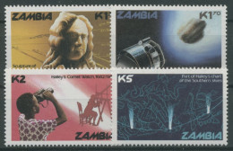 Sambia 1986 Halleyscher Komet Teleskop Raumsonde 364/67 Postfrisch - Zambie (1965-...)