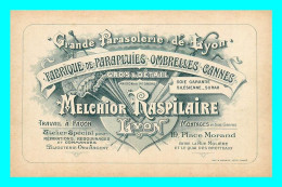 A882 / 091  Carte Pub MELCHIOR RASPILAIRE Grande Parasolerie De Lyon - Werbepostkarten