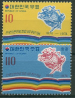 Korea (Süd) 1974 100 Jahre UPU 938/39 Postfrisch - Korea (Zuid)
