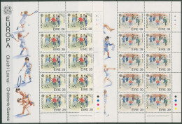 Irland 1989 Europa CEPT Kinderspiele Kleinbogen 679/80 K Postfrisch (C92905) - Blocks & Kleinbögen