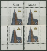 Bund 1989 750 Jahre Dom Frankfurt A. Main 1434 Alle 4 Ecken Postfrisch (E693) - Neufs