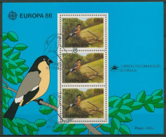 Portugal - Azoren 1986 Europa CEPT Natur Umweltschutz Block 7 Gestemp. (C90939) - Azoren