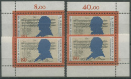 Bund 1989 200. Geburtstag Friedrich Schiller 1425 Alle 4 Ecken Postfrisch (E679) - Nuovi