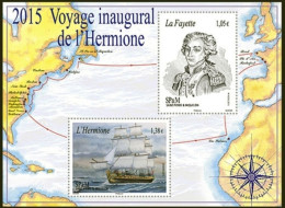 SAINT PIERRE & MIQUELON - Voyage Inaugural De L'Hermione - Ongebruikt