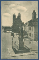 Prenzlau Markt Rathaus Denkmäler, Gelaufen 1915 Als Feldpost (AK3575) - Prenzlau