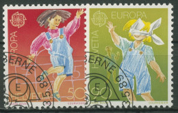 Schweiz 1989 Europa CEPT Kinderspiele 1391/92 Gestempelt - Gebruikt