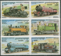 Kambodscha 1996 CAPEX Eisenbahn Lokomotiven 1585/90 Postfrisch - Cambogia