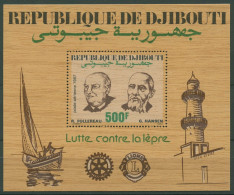 Dschibuti 1987 Kampf Gegen Die Lepra Lions Block 136 Holz Postfrisch (C29883) - Djibouti (1977-...)