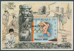 Tschad 1971 Olympische Spiele München Turmspringen Block 27 Postfrisch (C29896) - Tchad (1960-...)