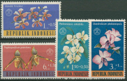 Indonesien 1962 Pflanzen Blumen Orchideen 376/79 Postfrisch - Indonesië