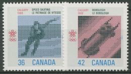 Kanada 1987 Olympia Winterspiele'88 Calgary 1031/32 Postfrisch - Nuovi