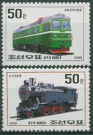 Korea (Nord) 1996 CAPEX Toronto Lokomotiven 3836/37 Postfrisch - Korea, North