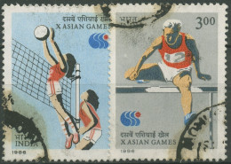 Indien 1986 Asien-Spiele Seoul 1061/62 Gestempelt - Gebruikt