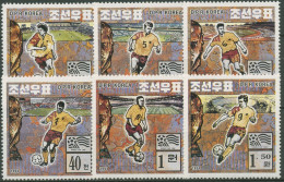 Korea (Nord) 1994 Fußball-WM USA 3642/47 Postfrisch - Korea, North