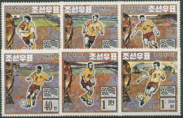 Korea (Nord) 1994 Fußball-WM USA 3642/47 Postfrisch - Korea (Nord-)