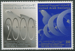 Vereinigte Arabische Emirate 1999 Millennium 631/32 Postfrisch - Verenigde Arabische Emiraten