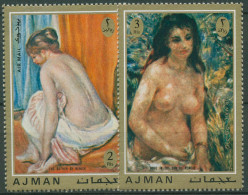 Ajman 1971 Gemälde: Pierre-Auguste Renoir 859/60 A Postfrisch - Adschman