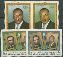 Jemen (Nordjemen) 1968 Menschenrechte Martin L. King,Lincoln 855/58 A Postfrisch - Jemen