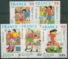 Laos 1996 Fußball-WM'98 Frankreich 1516/20 Postfrisch - Laos