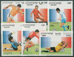 Kambodscha 1996 Fußball-WM'98 Frankreich 1575/80 Postfrisch - Cambodja