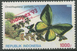 Indonesien 1993 Tiere Insekten Insektarium Jakarta Schmetterling 1458 Postfrisch - Indonesia