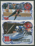 Korea (Nord) 1984 Olympia Winterspiele Sarajevo Medaillen 2457/58 Postfrisch - Corea Del Norte