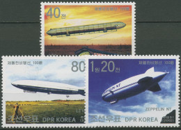 Korea (Nord) 2002 Zeppelin Luftschiffe 4521/23 Postfrisch - Corea Del Norte
