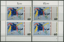 Bund 1989 100. Geb. Von Willi Baumeister 1403 Alle 4 Ecken Postfrisch (E629) - Ungebraucht