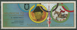 Ajman 1972 Olympia Sommerspiele München Goldmedaille Reiten 1588 Postfrisch - Ajman