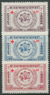 Kambodscha 1959 Freundschaft Aller Kinder Der Welt 95/97 Mit Aufdruck Postfrisch - Cambodja
