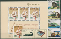 Portugal - Madeira 1985 Kompletter Jahrgang 97/03, Block 6 Postfrisch (SG98398) - Madère