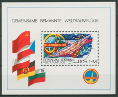 DDR 1980 Interkosmosprogramm Block 58 Mit TOP-Stempel (C99022) - Otros & Sin Clasificación