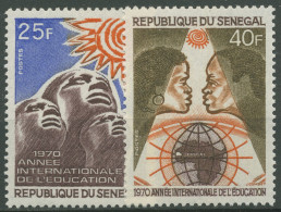 Senegal 1970 Internalionales Jahr Des Bildungswesens 441/42 Postfrisch - Senegal (1960-...)