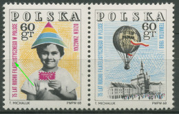 Polen 1968 Philatelistenbewegung 1852/53 ZD Plattenfehler Postfrisch - Unused Stamps