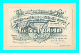 A874 / 573  Carte Pub - Grande Parasolerie De LYON Melchior Raspilaire - Reclame