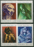 Polen 1975 Tag Der Briefmarke Skulpturen 2409/12 Postfrisch - Ungebraucht