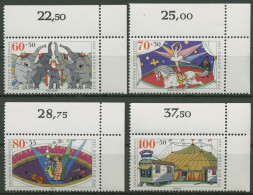 Bund 1989 Jugend: Zirkus 1411/14 Ecke 2 Oben Rechts Postfrisch (E646) - Ongebruikt