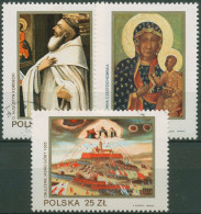 Polen 1982 Schwarze Madonna Paulinerkloster Gemälde 2818/20 Gestempelt - Usados