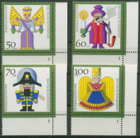 Bund 1990 Weihnachten: Kunsthandwerk 1484/87 Ecke 4 FN 1 Postfrisch (E778) - Unused Stamps