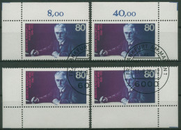 Bund 1988 August Bebel 1382 Alle 4 Ecken Gestempelt (E1709) - Used Stamps