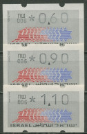 Israel ATM 1990 Hirsch Automat 006 Porto-Satz 3 Werte ATM 3.3.6 S 2 Postfrisch - Franking Labels