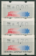 Israel ATM 1990 Hirsch Automat 004 Porto-Satz 3 Werte ATM 3.5.4 S 7 Postfrisch - Automatenmarken (Frama)