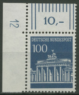 Bund 1966 Brandenburger Tor Druckerzeichen 510 Ecke 1 DZ 12 Postfrisch - Ongebruikt