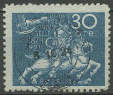 Schweden 1924 50 Jahre Weltpostverein UPU Postreiter 164 B Gestempelt - Used Stamps