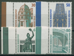 Bund 1987 Sehenswürdigkeiten SWK Mit Rand Links 1339/42 SR Li. Postfrisch - Unused Stamps